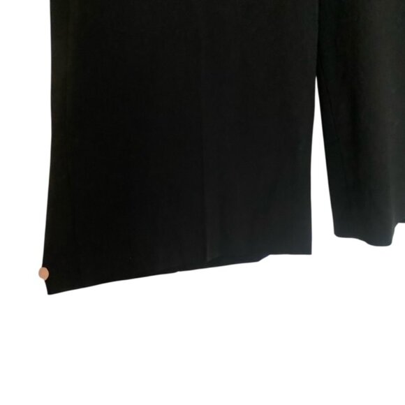 Diane Von Furstenberg Black High Rise Acmis Clean Gaucho Pants 4 - Picture 6 of 6